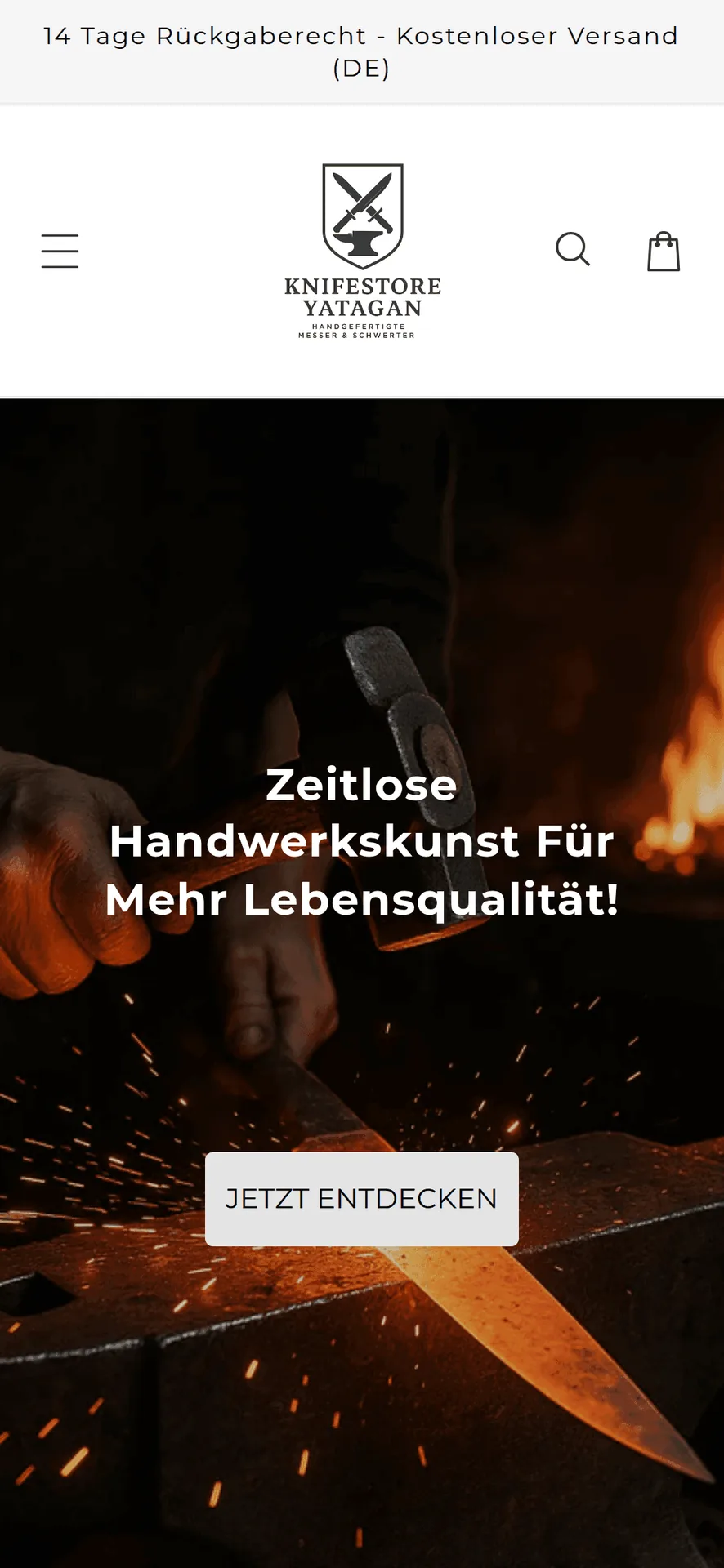 Knife Store Yatagan Produktseite