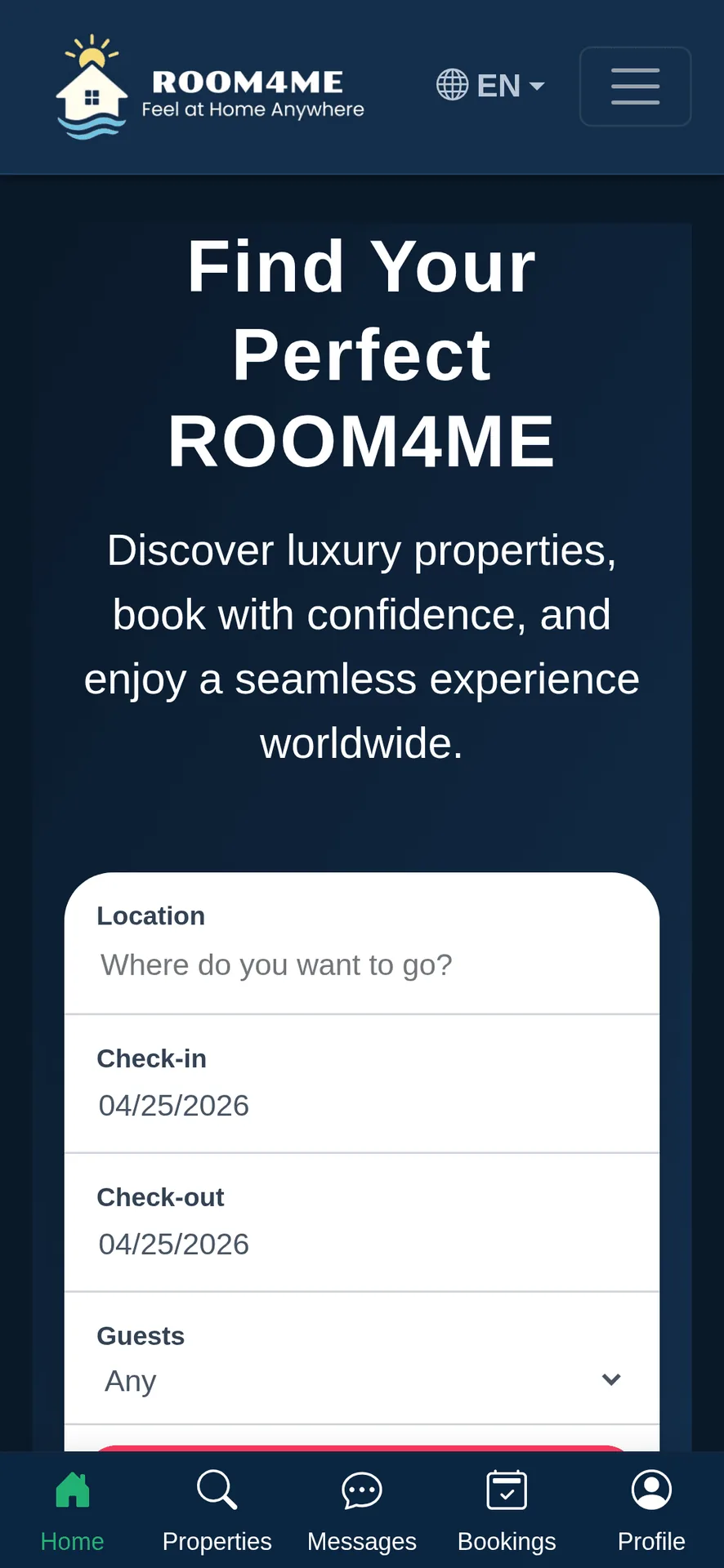 ROOM4ME Dashboard Detail