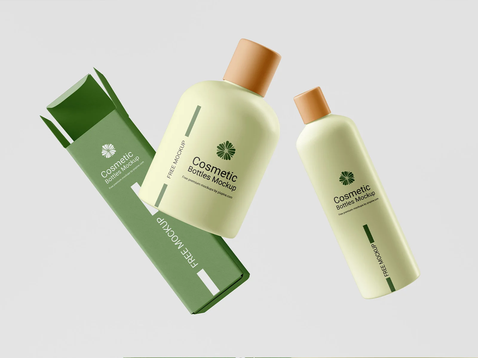 Cosmetic Bottles Mockup — Grafikdesign & Branding